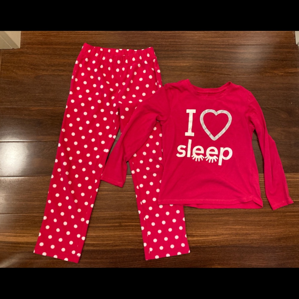 Gap Kids Pink Pajama Set - Pants and Shirt